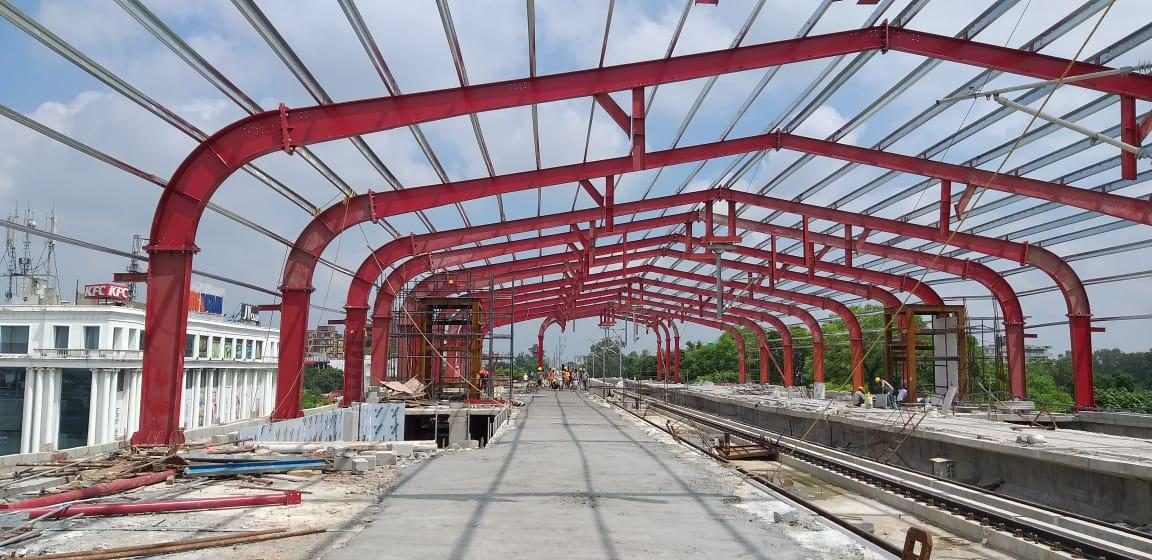 PEB Elevated Metro Station LMRCL